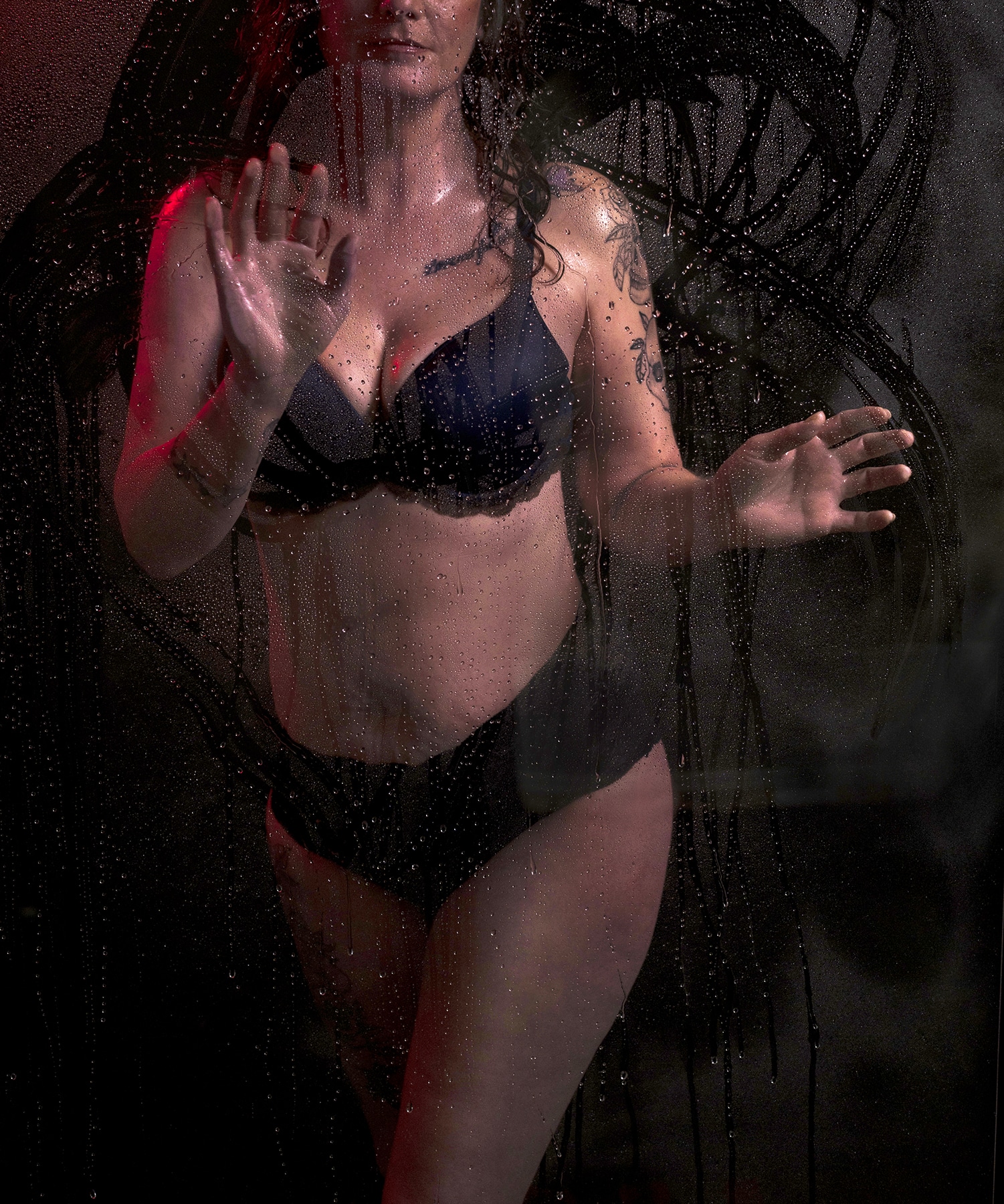 Pa Boudoir Studio Shower Scene Shannon Hemauer Photography