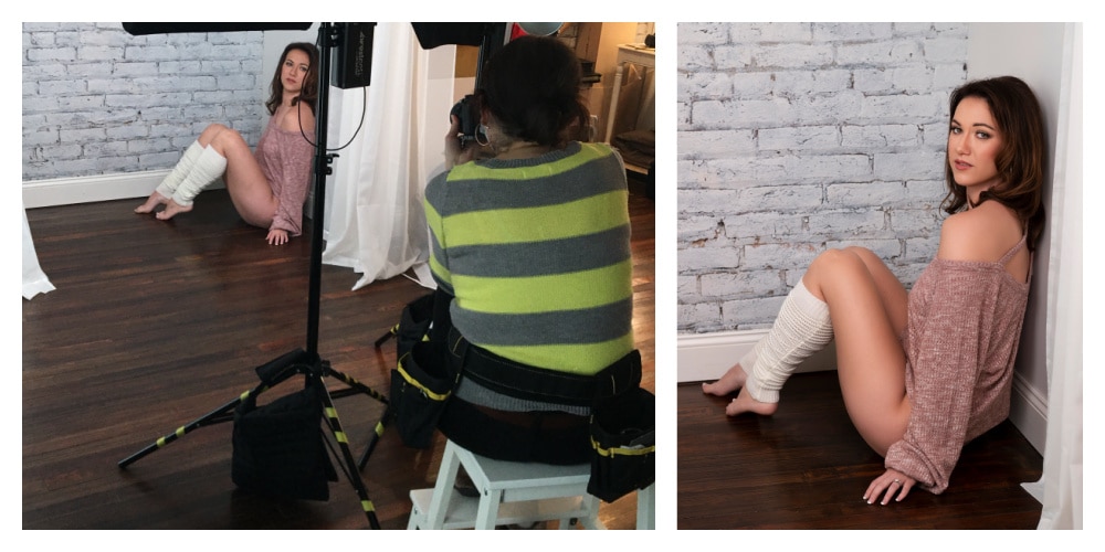 Behind the Scenes with PA Boudoir Studio photographer Shannon Hemauer.