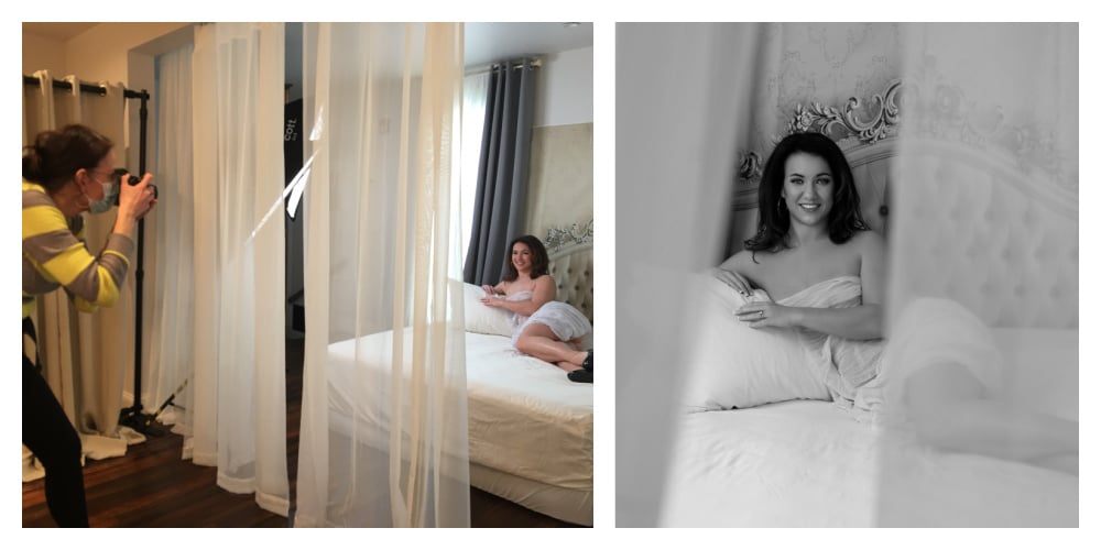 Behind the Scenes with PA Boudoir Studio photographer Shannon Hemauer.