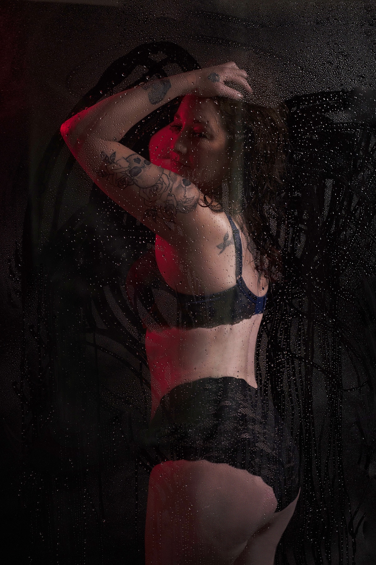 York Pa Boudoir Studio Shower Scene Shannon Hemauer Photography